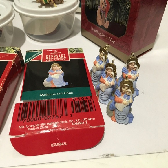 Hallmark Mini Ornaments Lot Assorted Night Before Christmas Tin and others - Picture 7 of 11